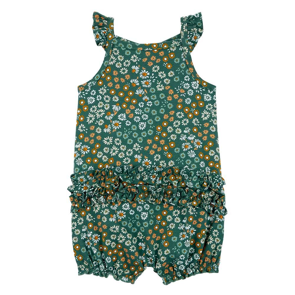 Carters - Floral Cotton Romper - Green