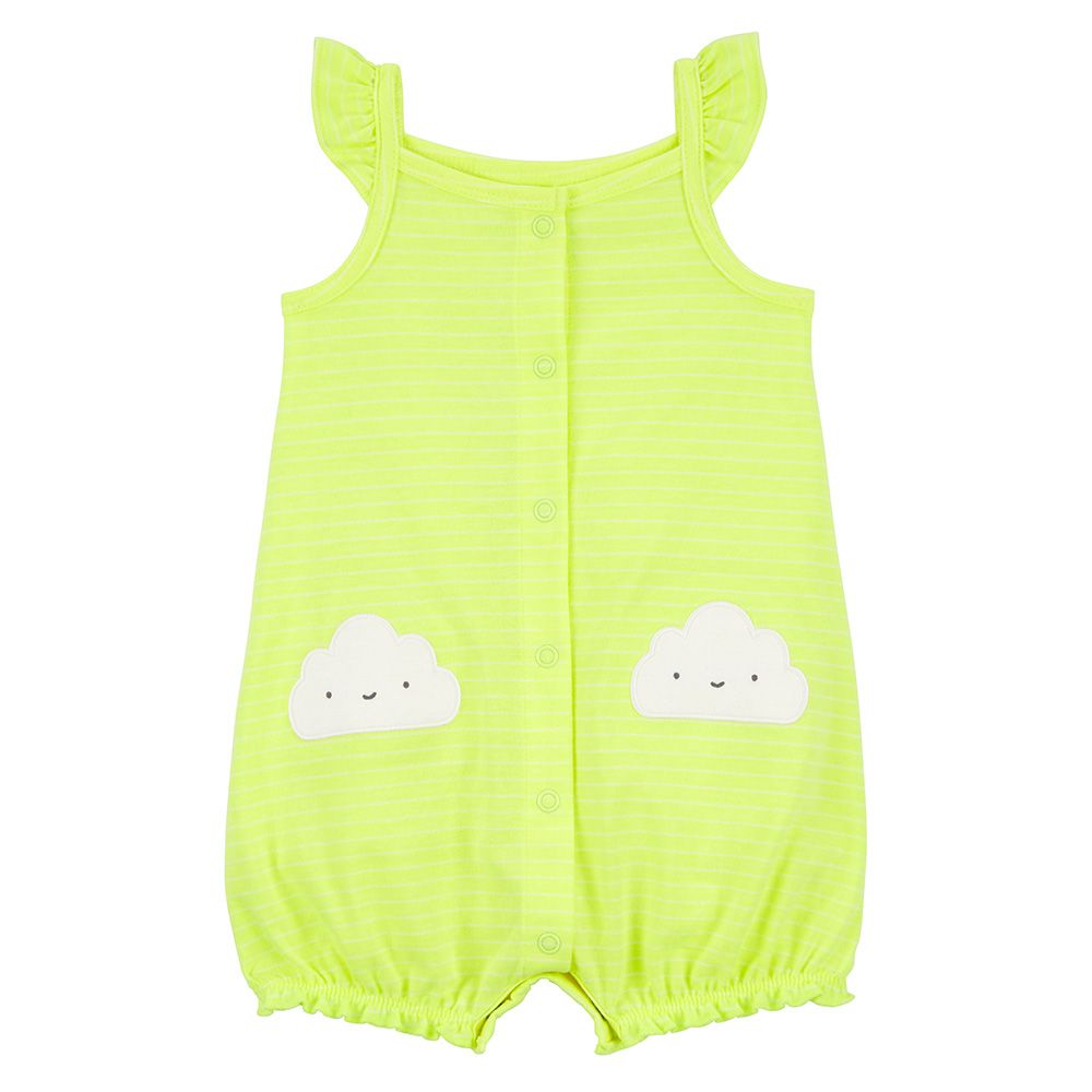 Carters - Cloud Snap-Up Romper - Neon Yellow