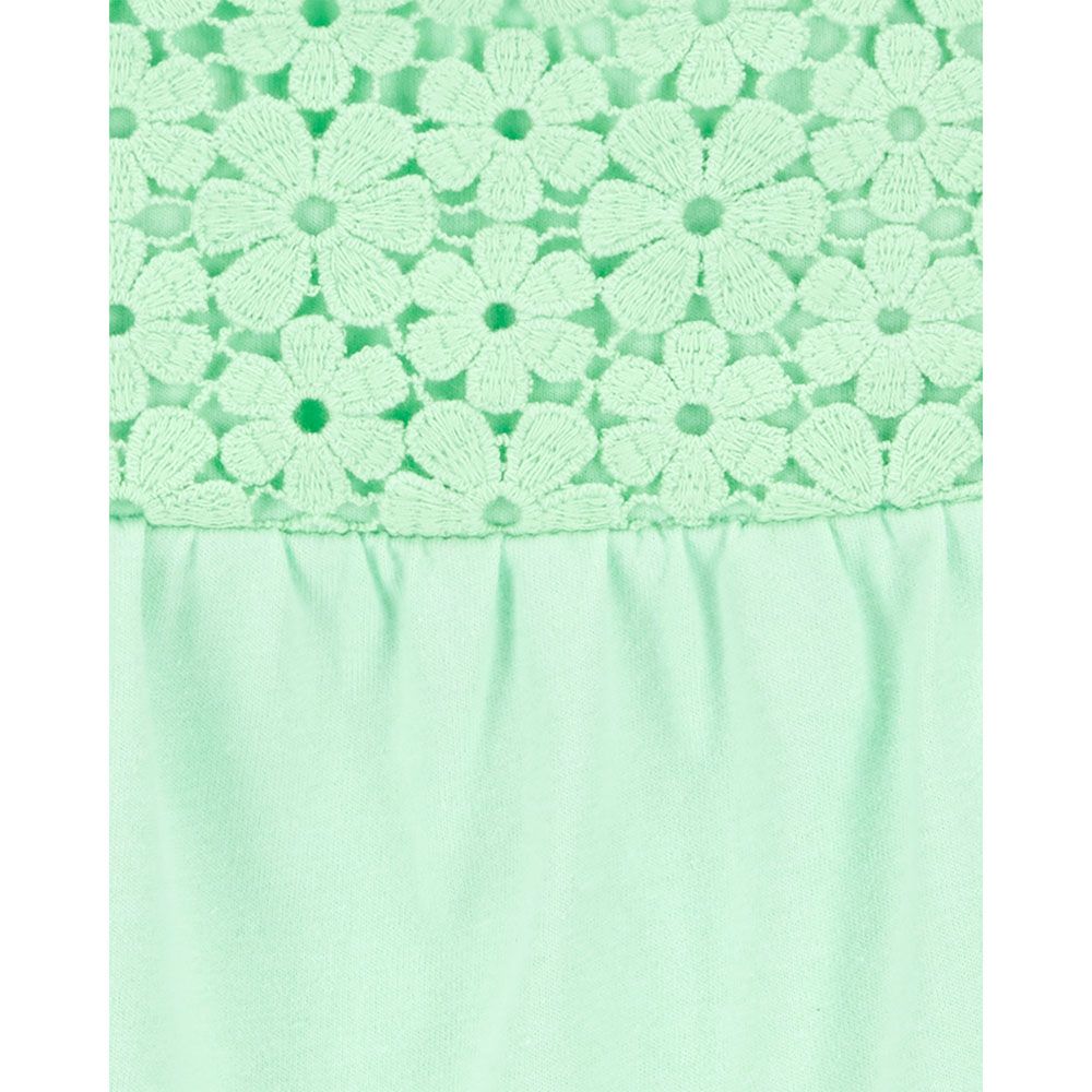 Carters - Girls Crochet Sleeveless Top - Green