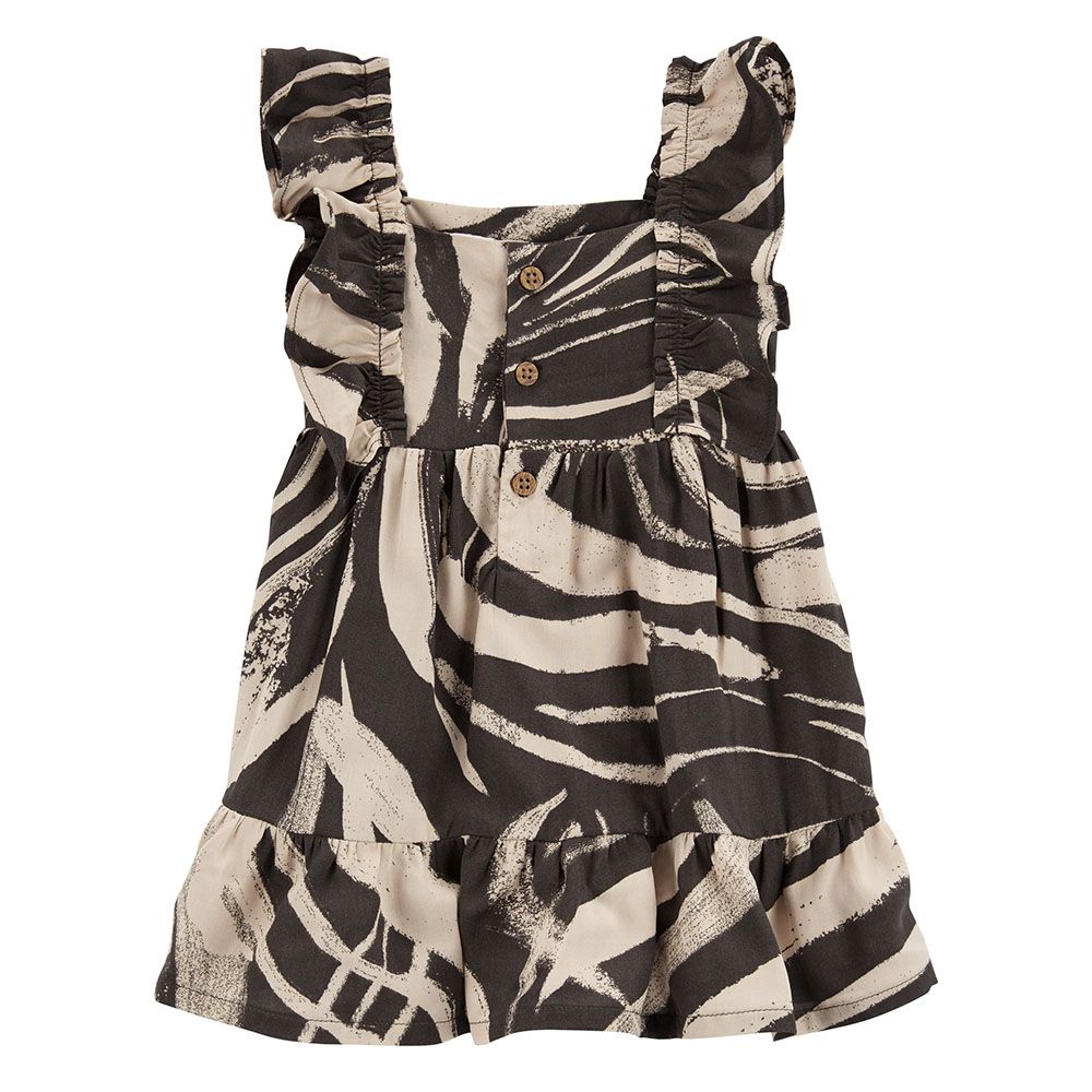 Carters - 2pc-Set - Girls Zebra Print Dress Set - Black/White