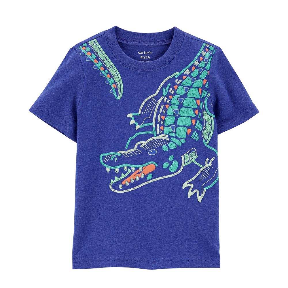 Carters - Baby Boys Gator Jersey Tee - Blue