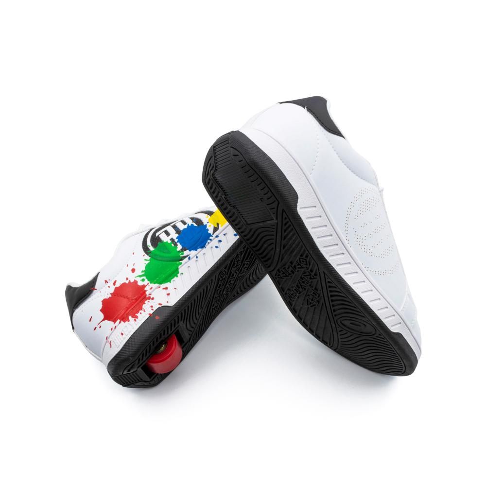 Breezy Rollers - Shoes With Wheels For Kids - White/Grey