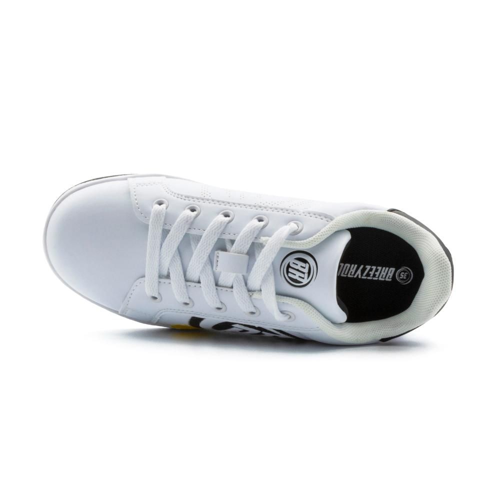 Breezy Rollers - Shoes With Wheels For Kids - White/Grey