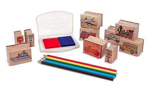 Melissa & Doug Vehicle Stamp Set