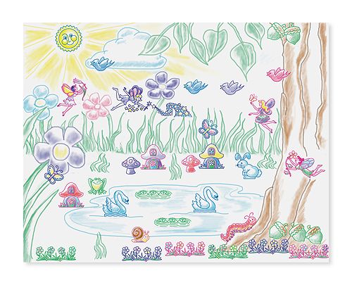 Melissa & Doug Stamp-a-Scene - Fairy Garden