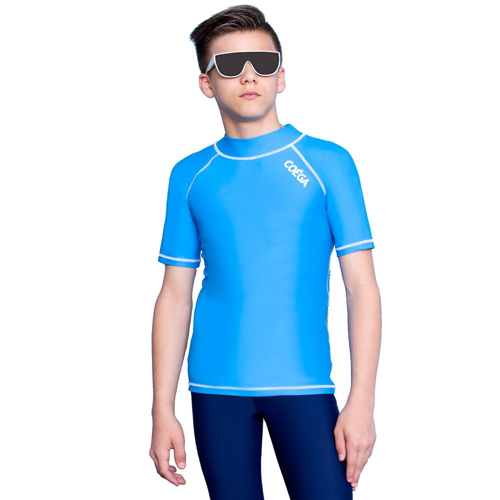 COEGA Sunwear - Y Boys Rash Guard - Blue Basic