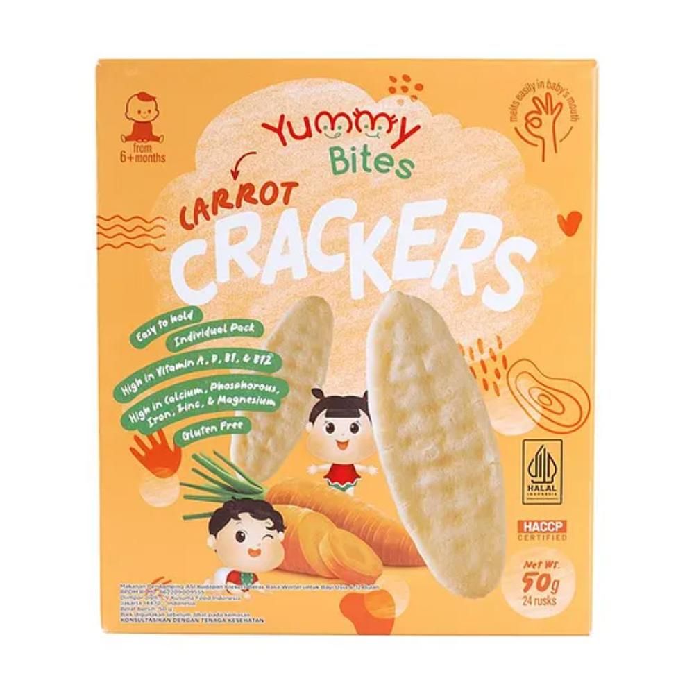 Yummy Bites - Rice Cracker Carrot Flavour - 50g