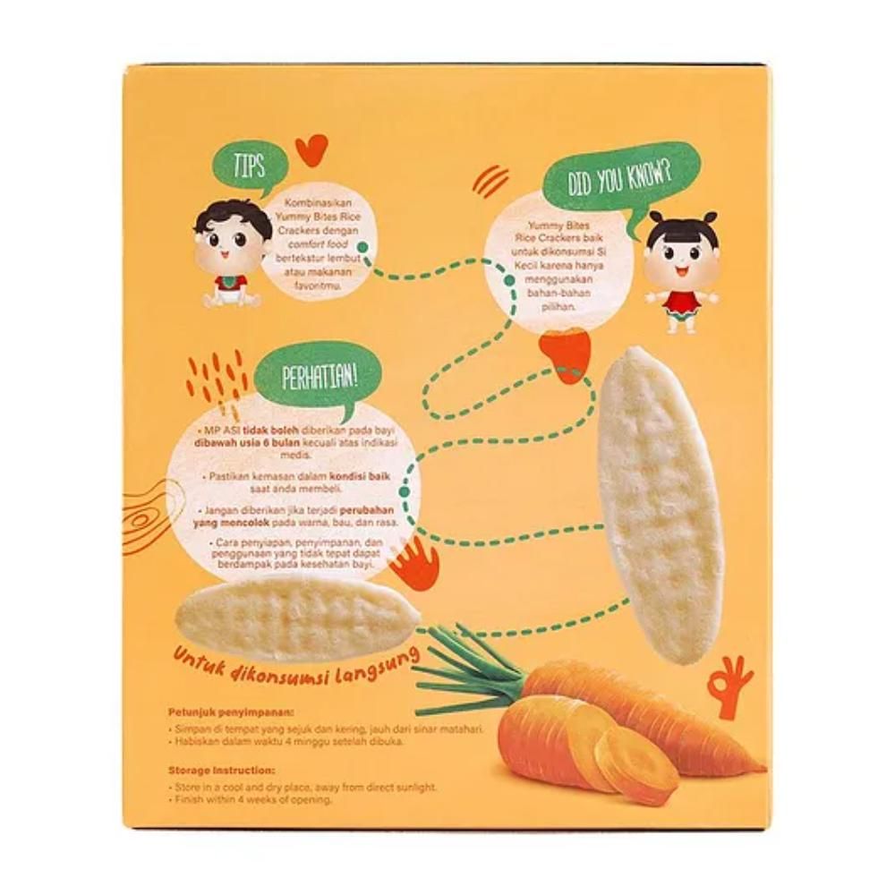 Yummy Bites - Rice Cracker Carrot Flavour - 50g