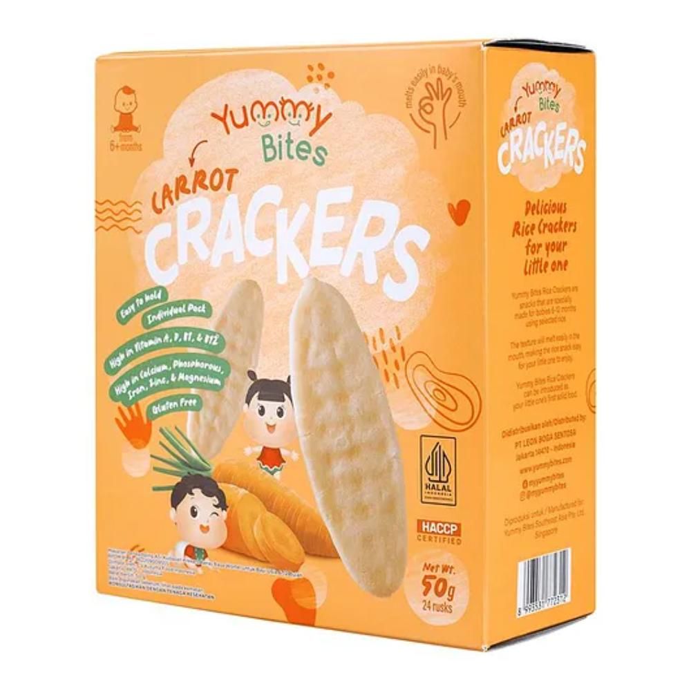 Yummy Bites - Rice Cracker Carrot Flavour - 50g