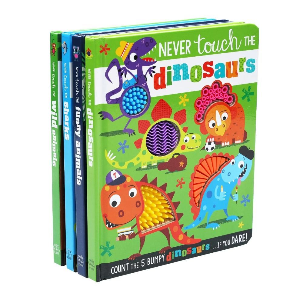 Make Believe Ideas - Never Touch The Animals Board Book Gift Set - Pack of 4