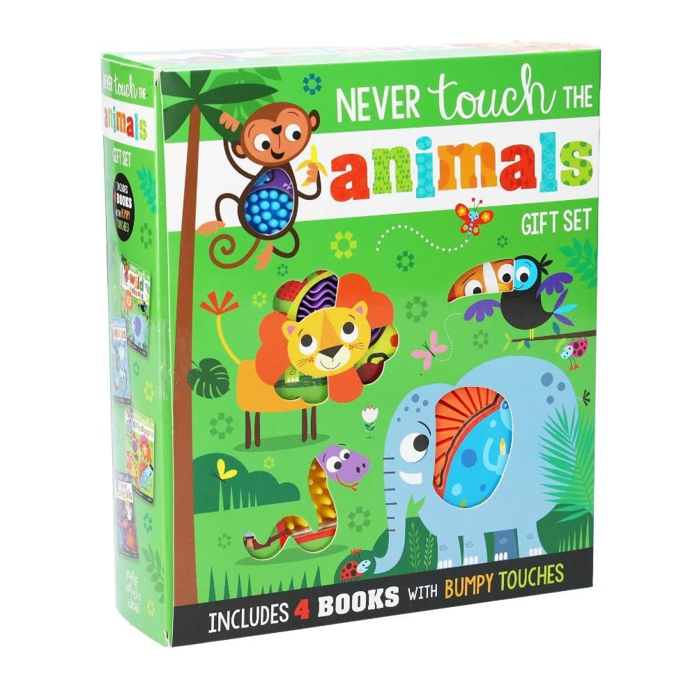 Make Believe Ideas - Never Touch The Animals Board Book Gift Set - Pack of 4