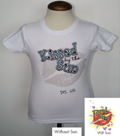 Kiss by the sun Girl's T-Shirt - White 