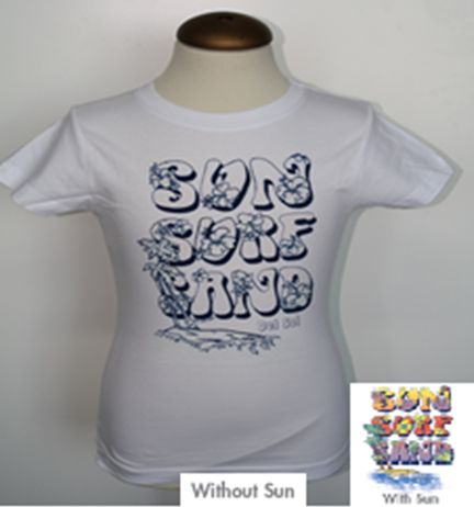 Sun, Surf & Sand Girl's T-Shirt - White 