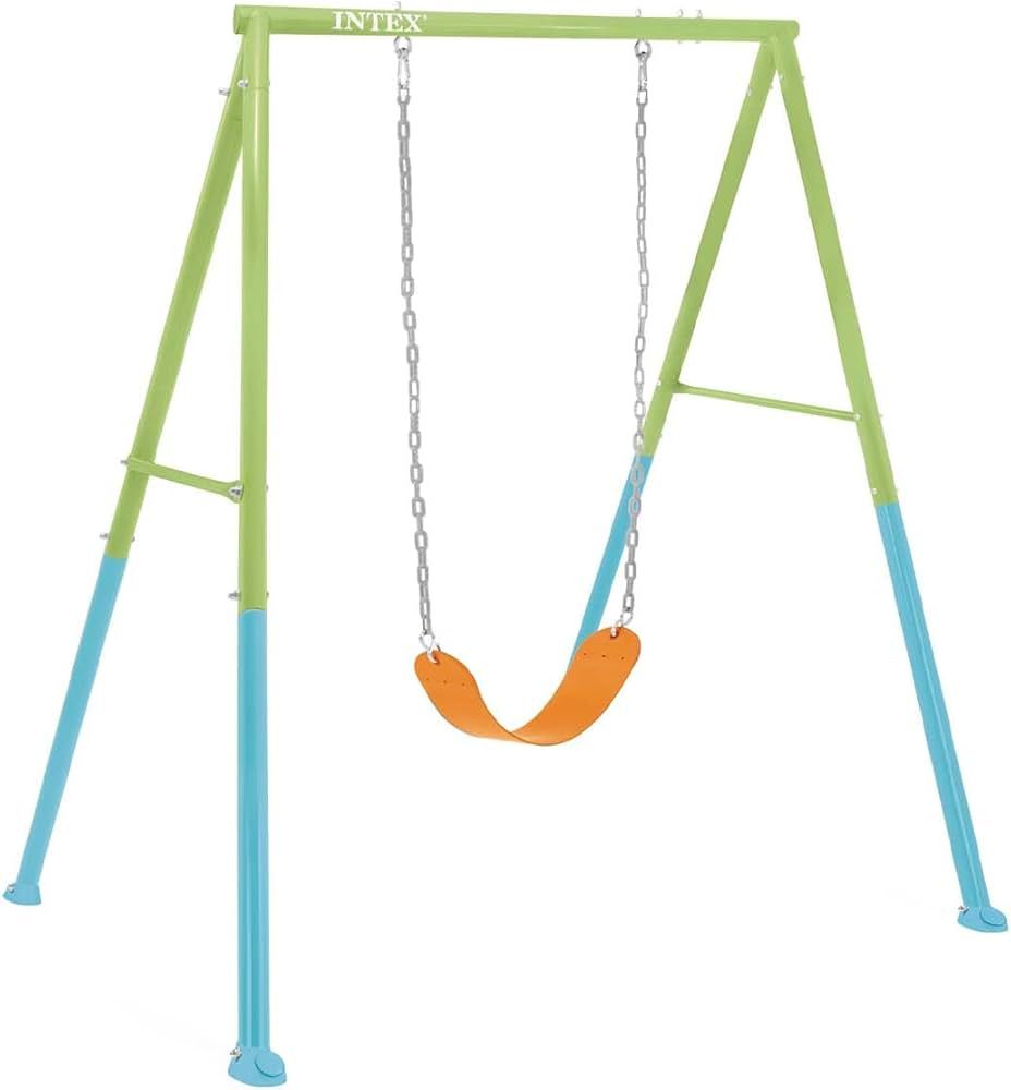 Intex - 2-In-1 Swing Set - Green/Blue