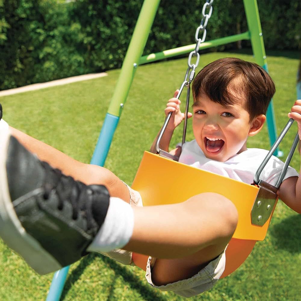 Intex - 2-In-1 Swing Set - Green/Blue