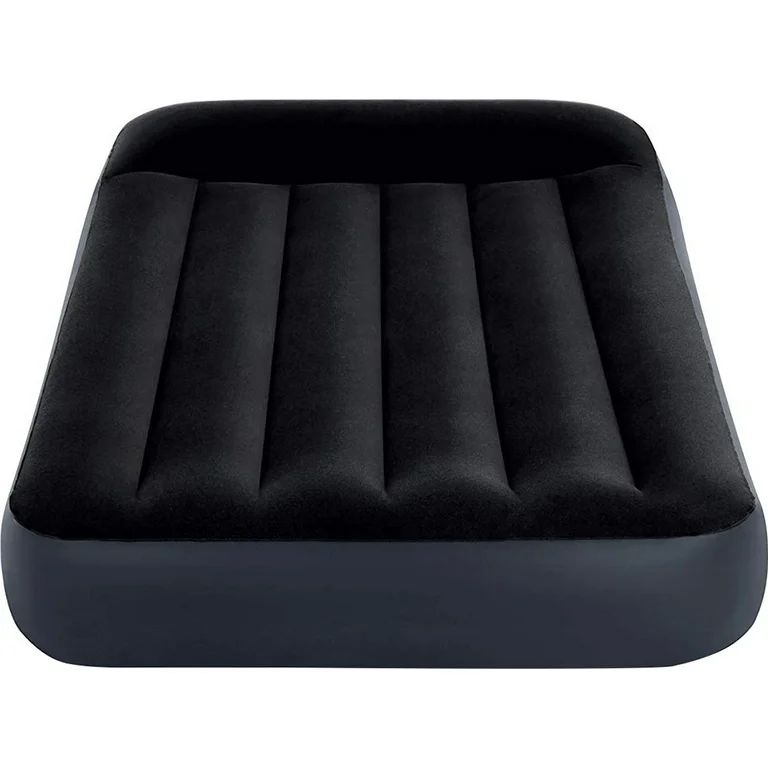 Intex - Twin Dura-Beam Pillow Rest Airbed - Black