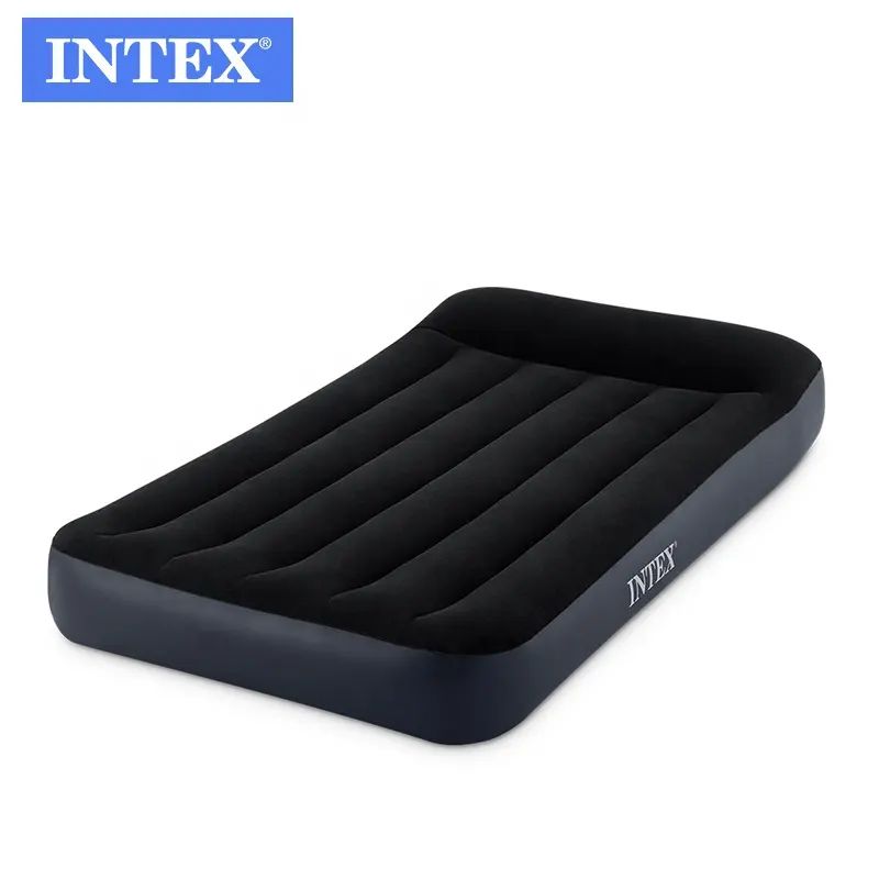 Intex - Twin Dura-Beam Pillow Rest Airbed - Black