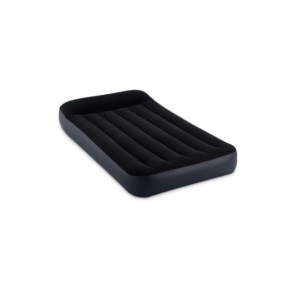 Intex - Twin Dura-Beam Pillow Rest Airbed - Black