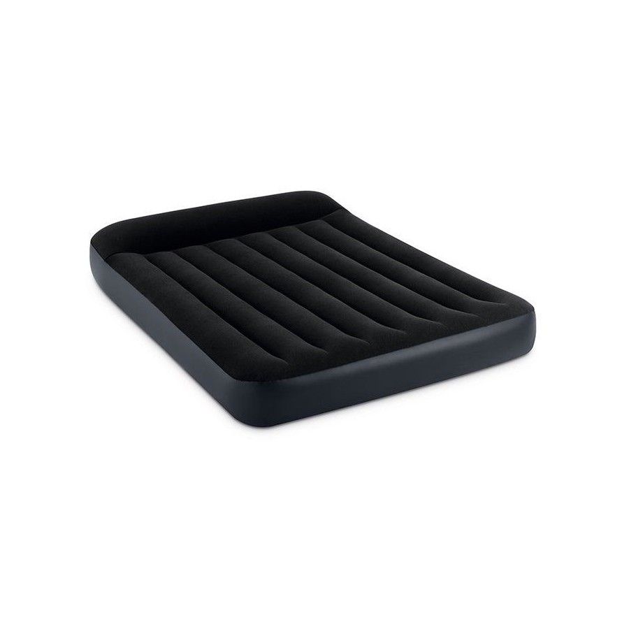 Intex - Dura-Beam Pillow Rest Airbed - Black - Queen