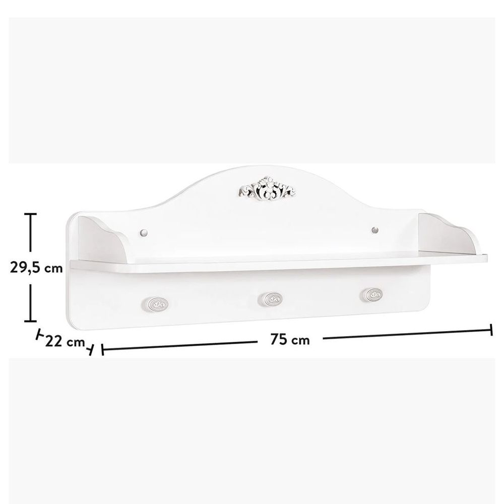 Cilek - Romantic Hanger Shelf - White