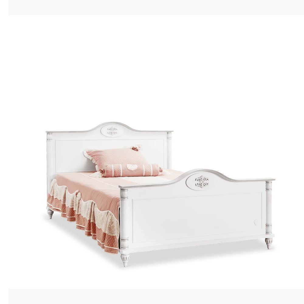 Cilek - Romantic Bed - White - 120x200 cm