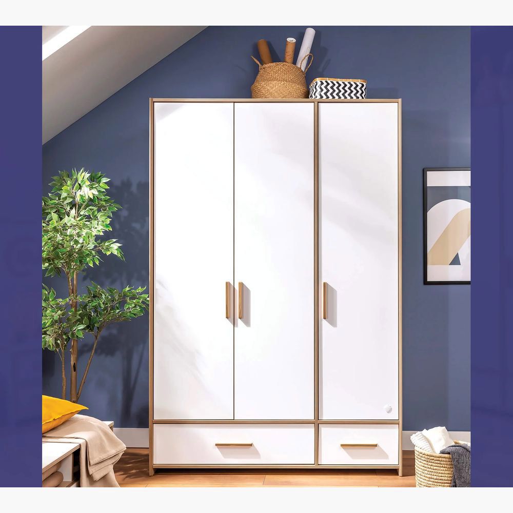 Cilek - Modera 3 Doors Wardrobe - White