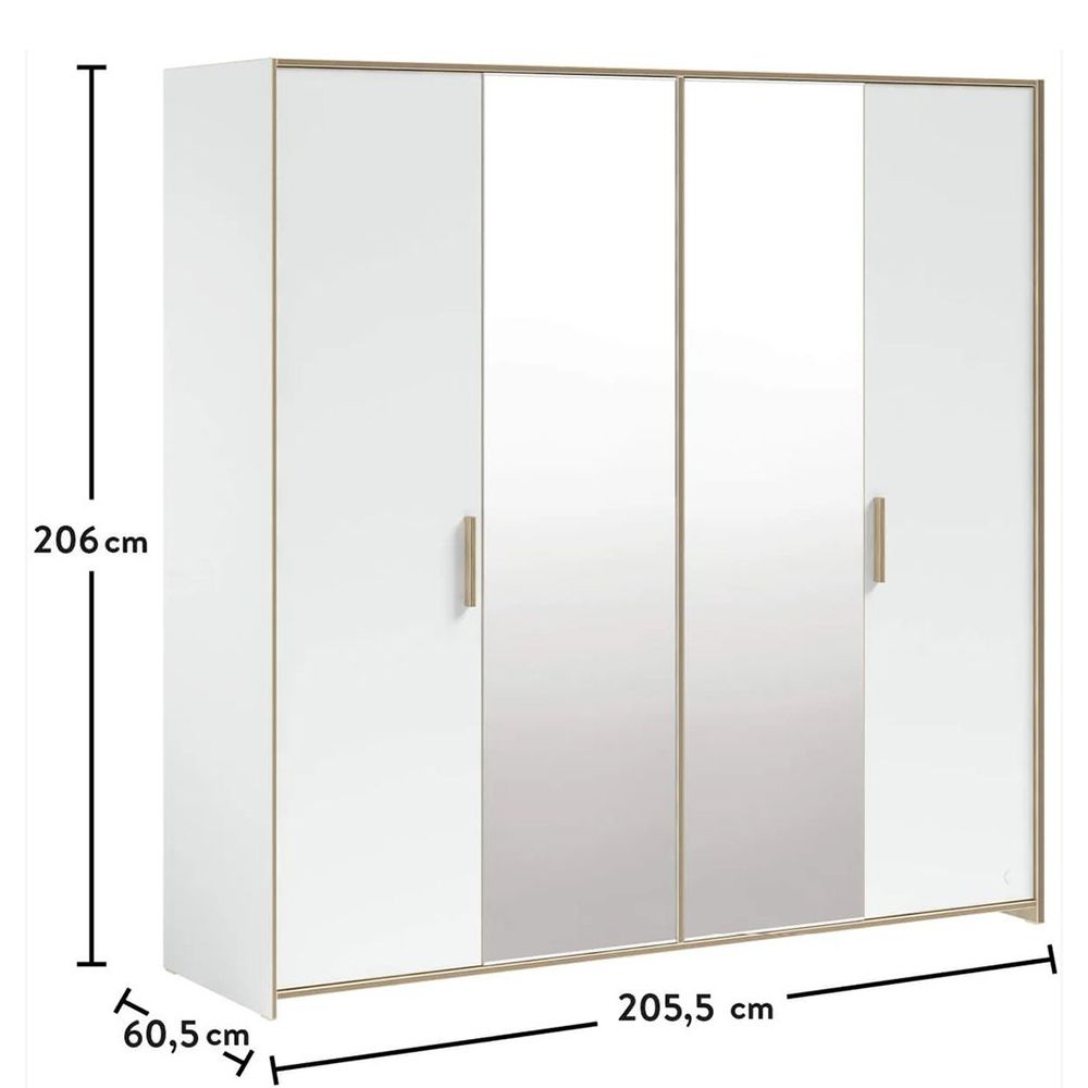 Cilek - Modera 4 Doors Wardrobe - White