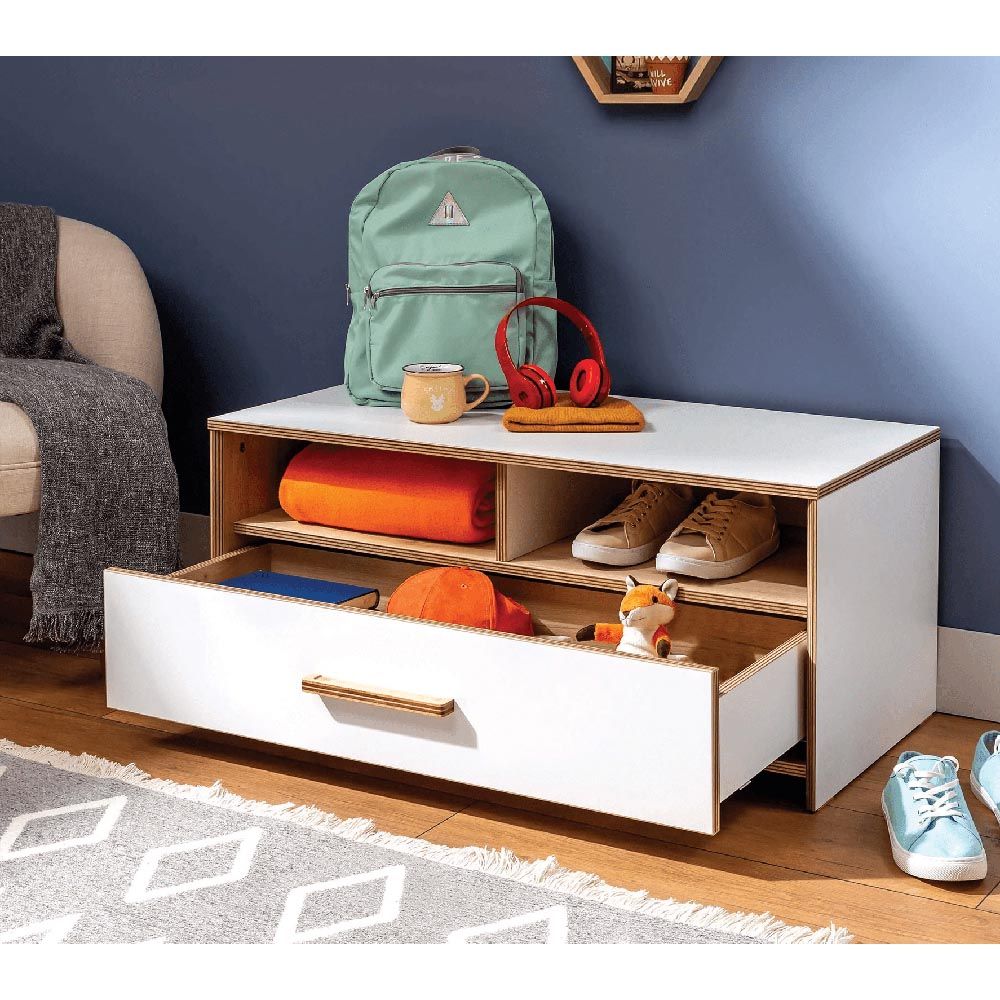 Cilek - Modera Ottoman With Drawer - White