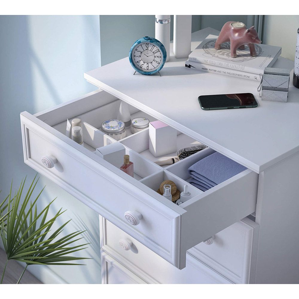 Cilek - Rustic White Series Tall Dresser