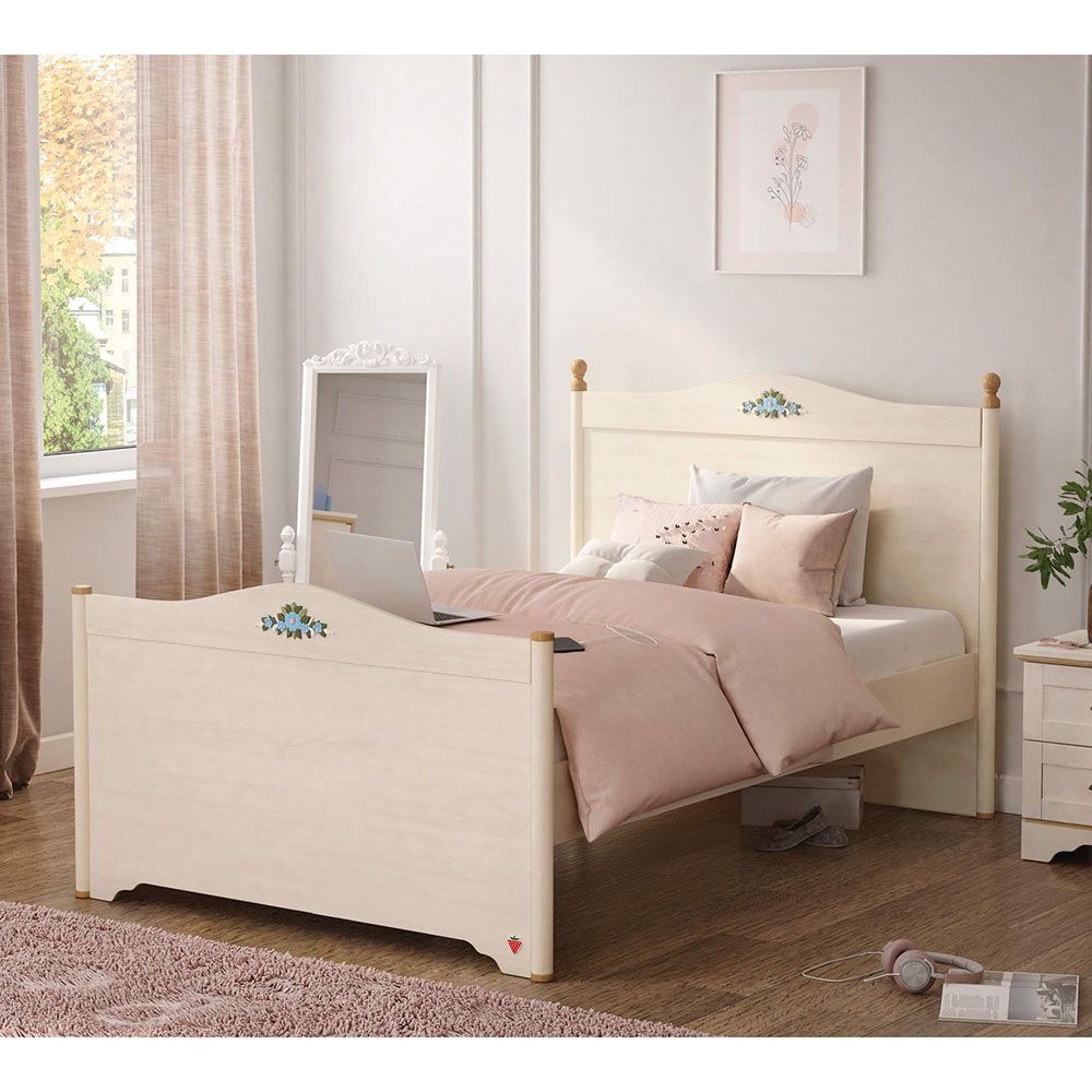 Cilek - Flora Bed - Beige - 120x200 cm