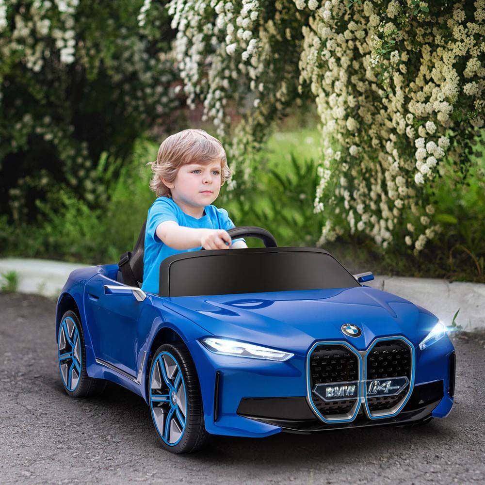 BMW - I4 Kids Rideon Car - Blue - 12V