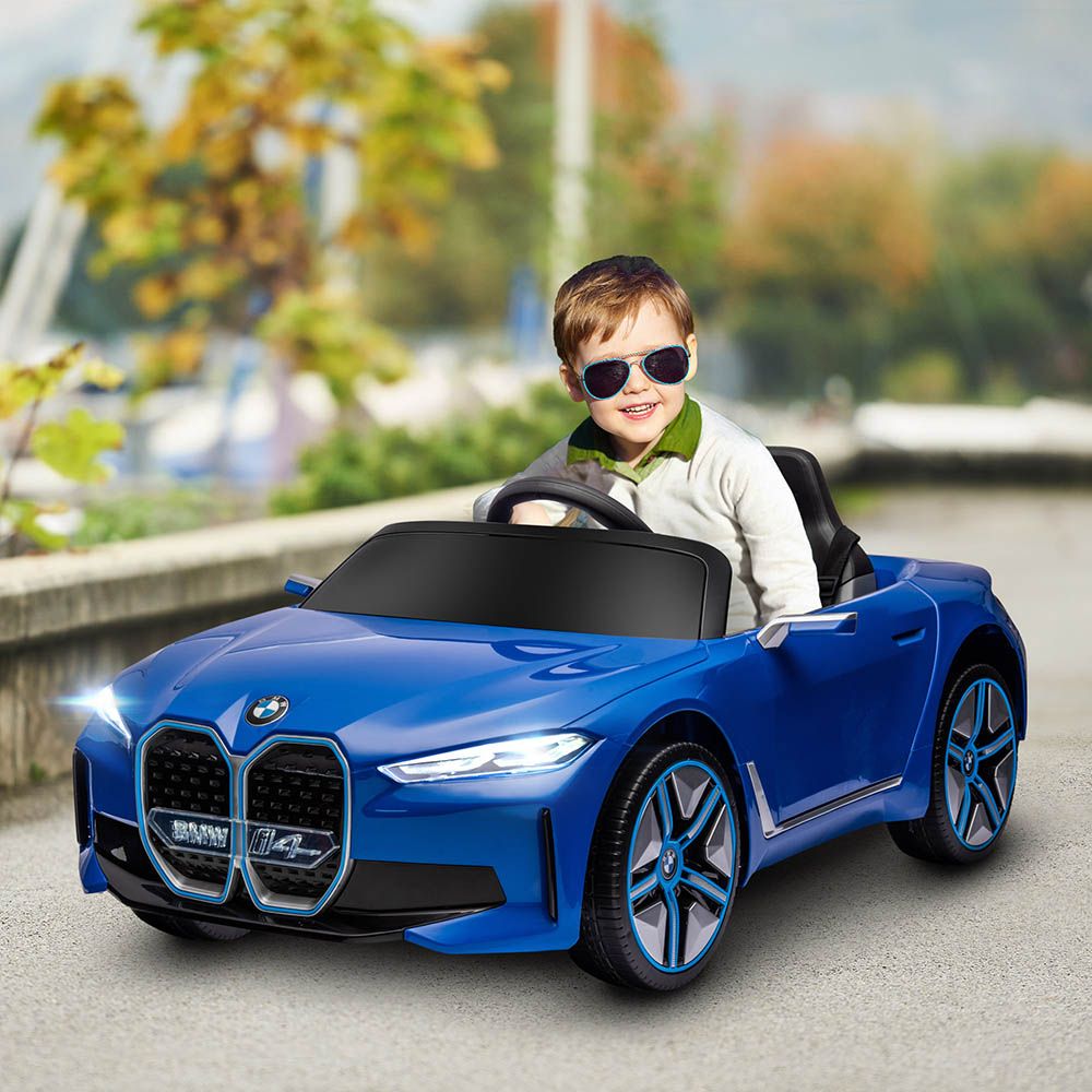 BMW - I4 Kids Rideon Car - Blue - 12V