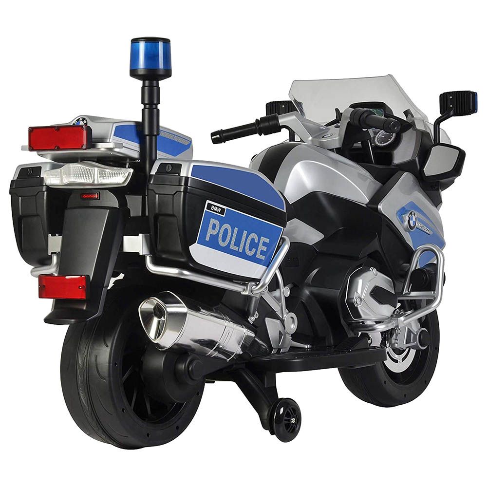 BMW - Police Kids Rideon Motorcycle - Silver - 12V