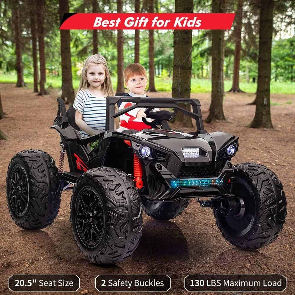 Amsham Toys - Kids Power Wheel Ride-On UTV Car - Black - 24 V