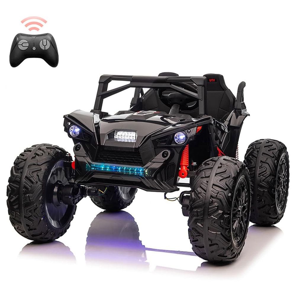 Amsham Toys - Kids Power Wheel Ride-On UTV Car - Black - 24 V