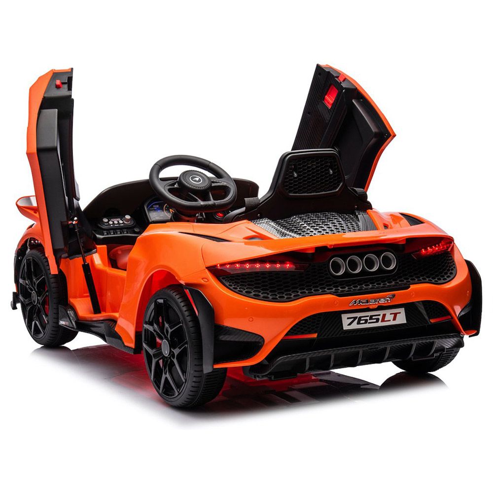 Mclaren - 765LT Kids Licensed Ride-On Electric Car - Orange - 12 V