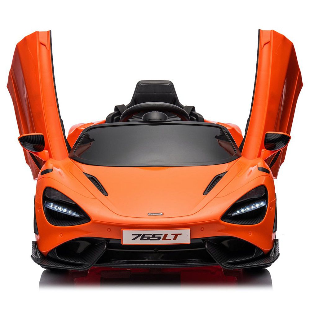 Mclaren - 765LT Kids Licensed Ride-On Electric Car - Orange - 12 V