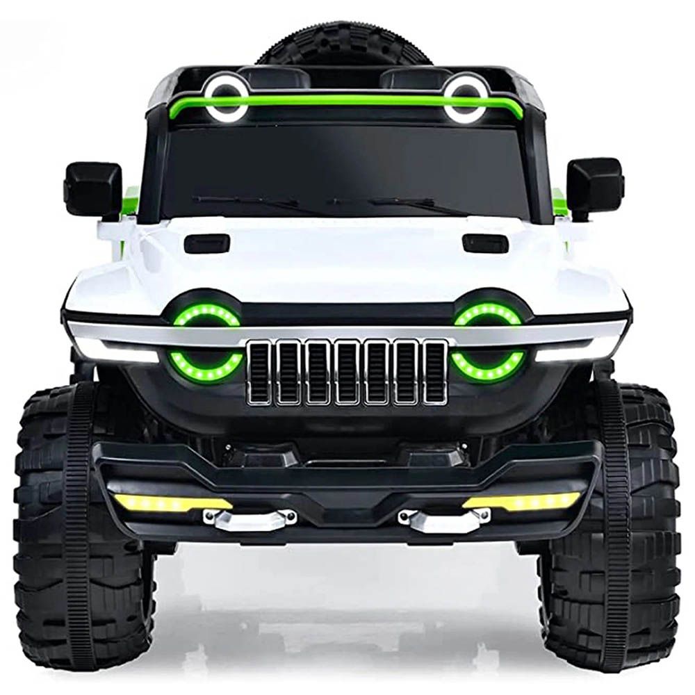 Amsham - Att Kids Ride On Jeep 4X4 - White - 12V