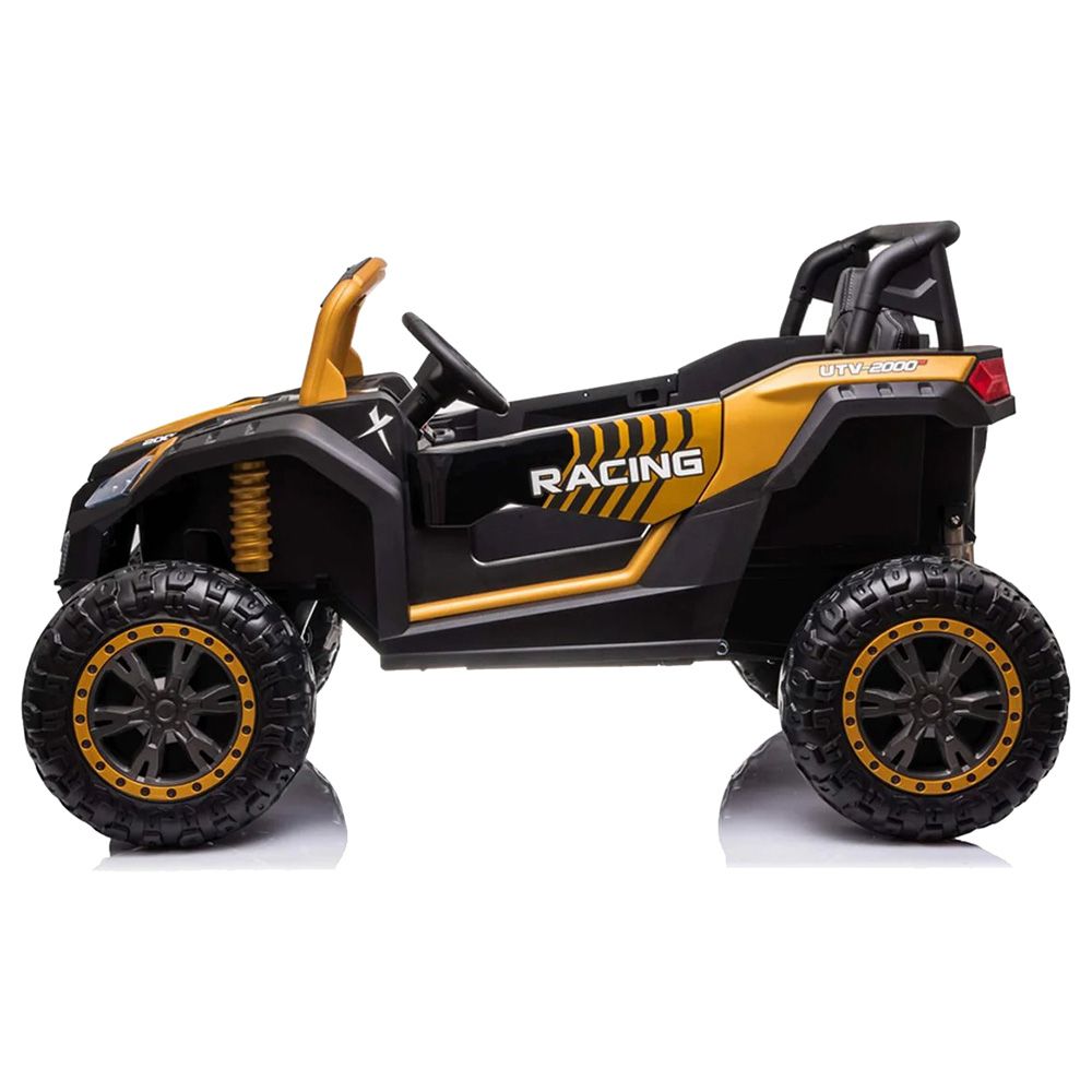 Amsham - Att Utv Kids Electric Rideon Buggy - Gold - 24V