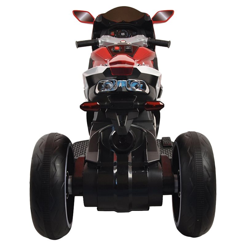 Amsham - Kids 3 Wheels Att Electric Motorcycle - Red - 6V