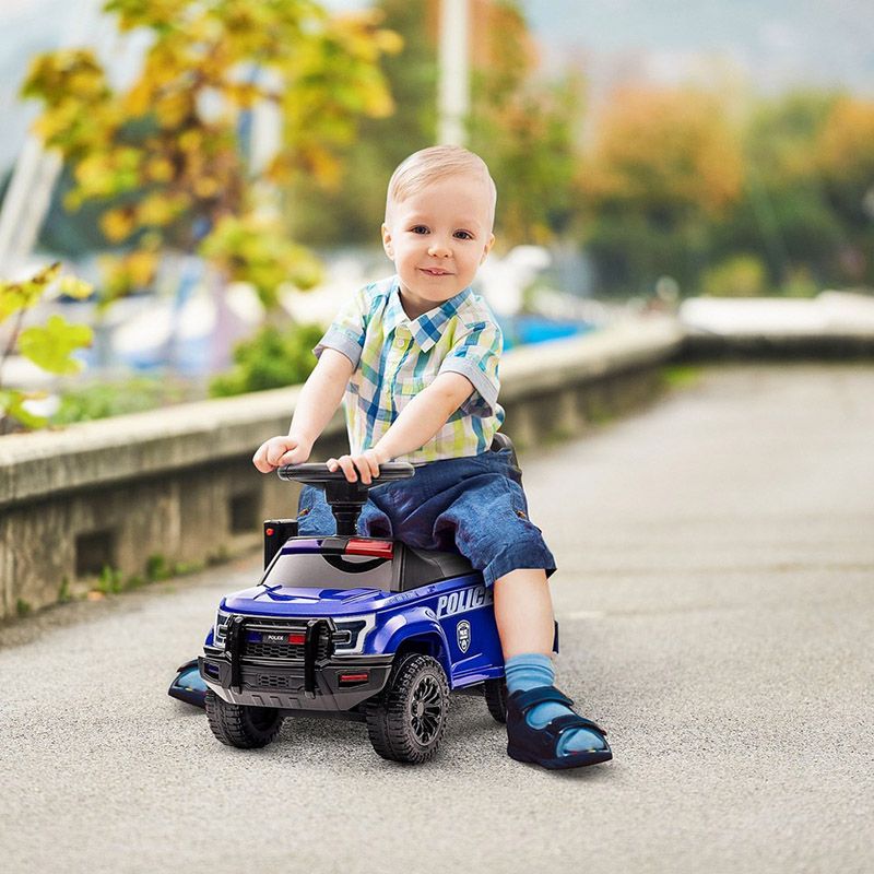 Amsham - Police Rideon Pusher Car - Blue