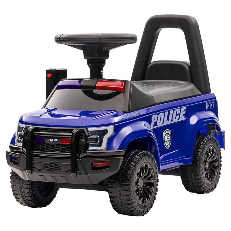 Amsham - Police Rideon Pusher Car - Blue