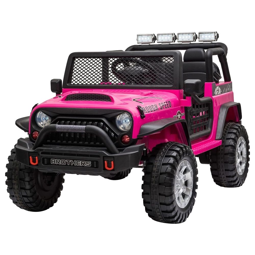 Amsham - Kids Electric Ride-On Jeep - Pink - 12V