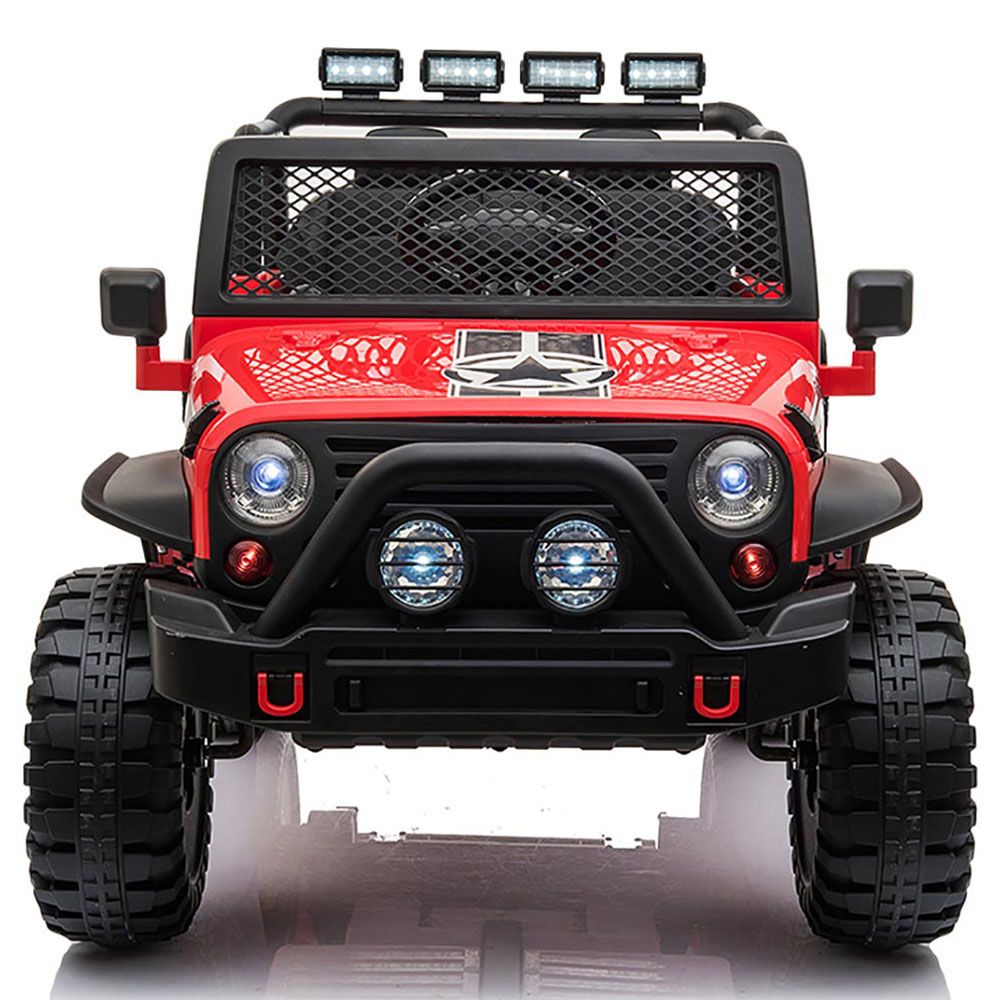 Amsham - Kids Electric Ride-On Jeep - Red - 12V