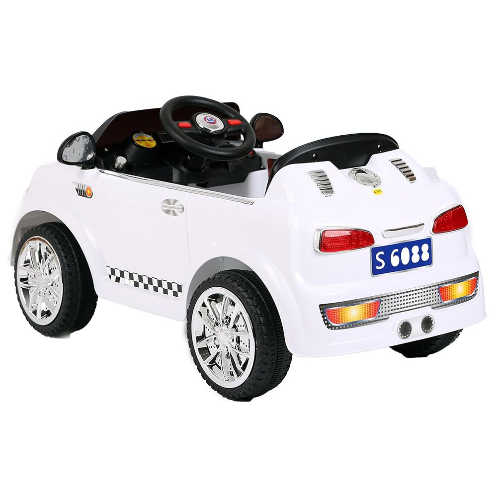 Factual Toys - Electric Ride-On Car - 6V - White