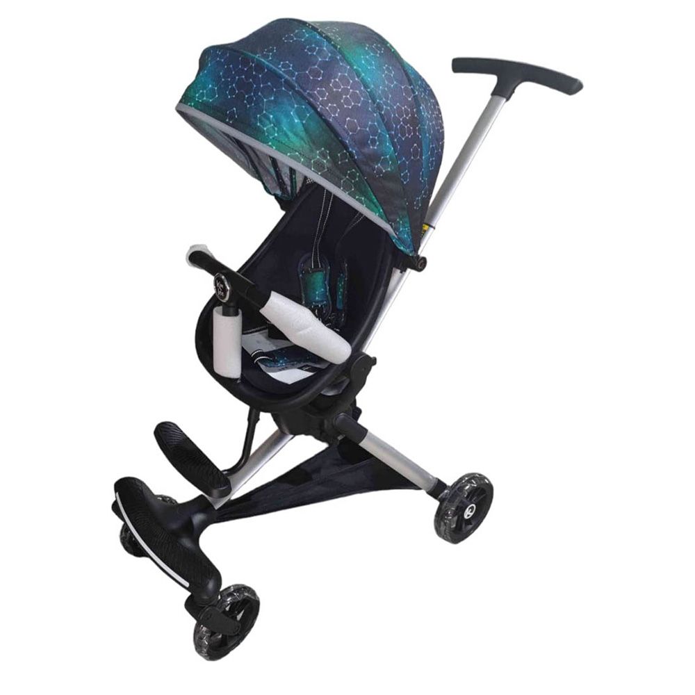 Factual Toys - Latest Design Traveller Stroller Rider - Dark Blue