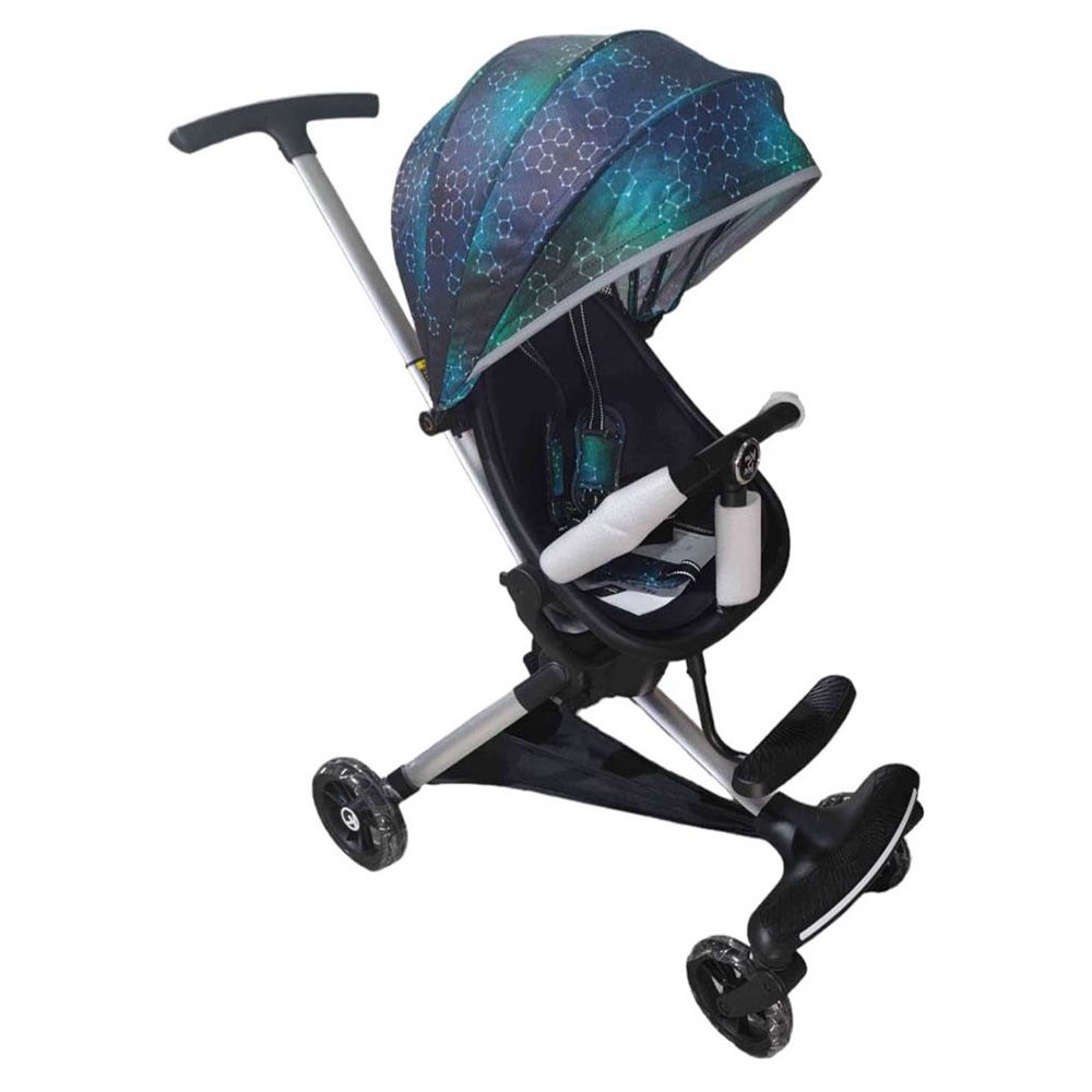 Factual Toys - Latest Design Traveller Stroller Rider - Dark Blue