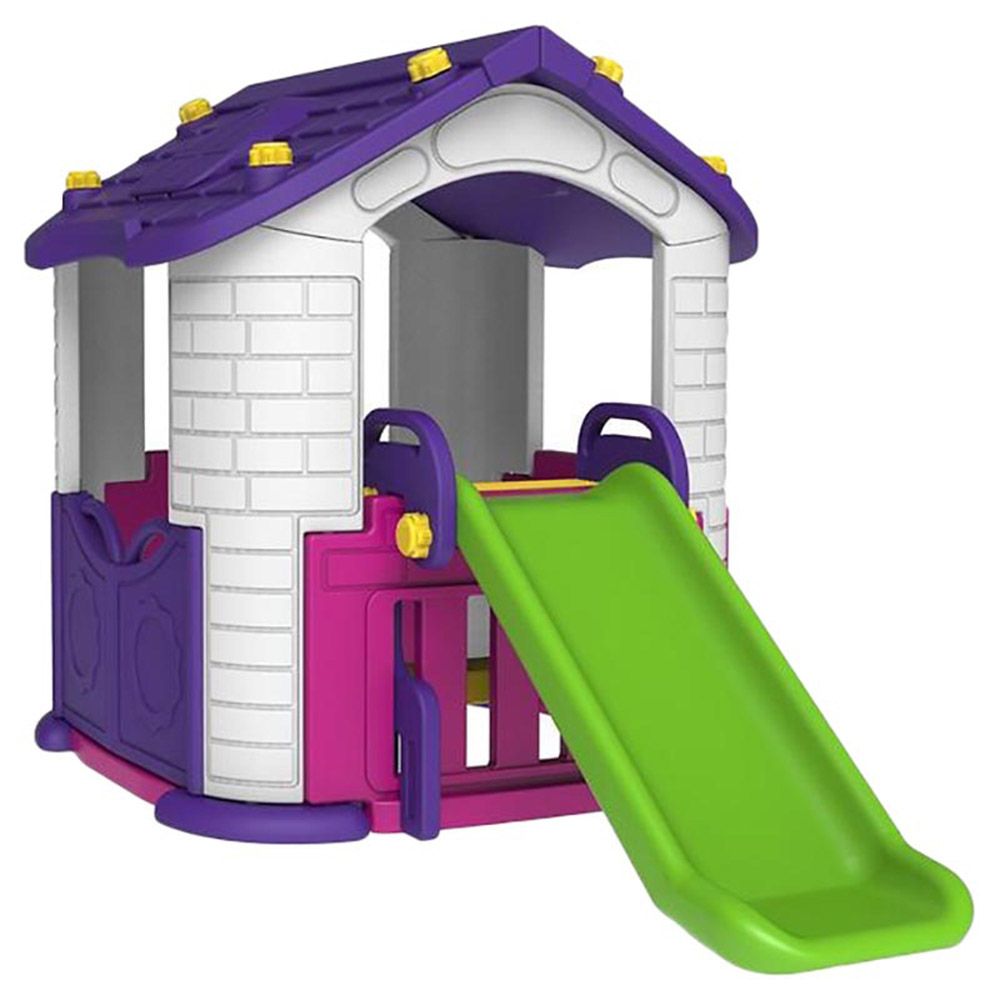 Factual Toys - Playhouse With Slide For Kids - Purple