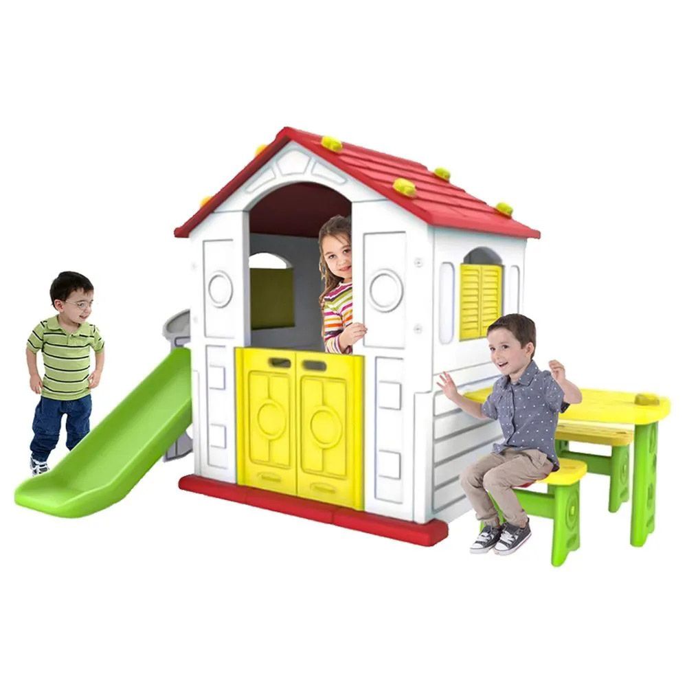 Factual Toys - 3-In-1 Sunshine Playhouse With Multiple Play Activities