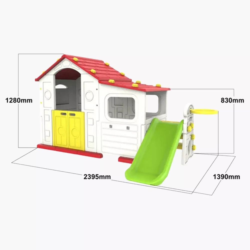 Factual Toys - 3-In-1 Sunshine Playhouse With Multiple Play Activities